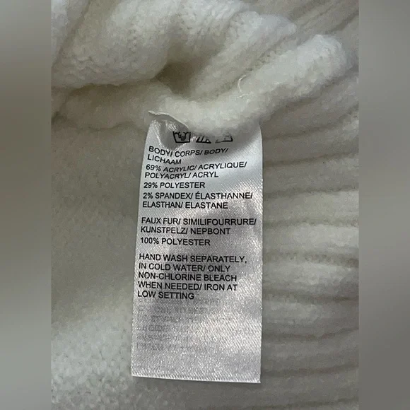 Saks Fifth Avenue Faux Fur Knit Sweater - Picture 6 of 7